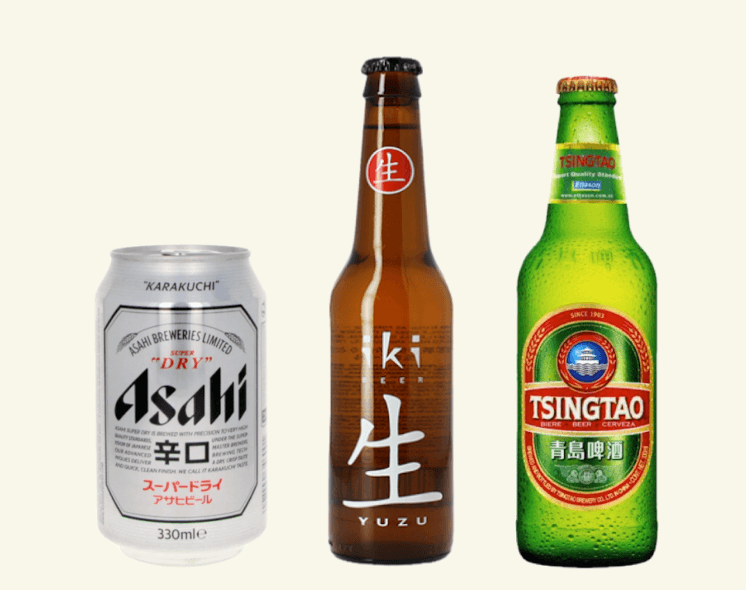 Bières japonaises et chinoises